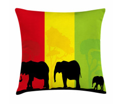 Fauna Elephant Pillow Cover