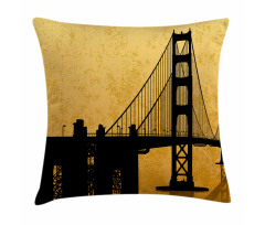 Golden Gate Bridge Art Pillow Cover