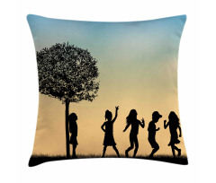 Children Dance Shade Art Pillow Cover