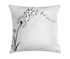Meadow Dandelions Floral Pillow Cover