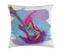 Guitar Instrument Pillow Cover