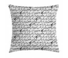 Abstract Clef Sheet Pillow Cover