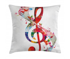 Notes Rhythm Artwork Pillow Cover