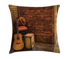 Wooden Stage Pub Cafe Pillow Cover