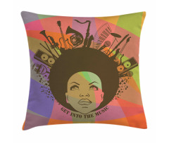 American Woman Pillow Cover