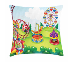 Circus and Theme Park Pillow Cover