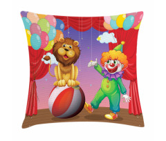 Lion Clown Performance Pillow Cover