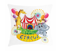 Circus Show with Kids Pillow Cover