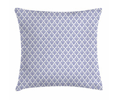 Monochrome Damask Leaves Pillow Cover