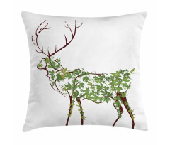 Garden Deer Celebration Pillow Cover