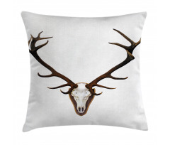 Deer Stag Bones Mounted Pillow Cover