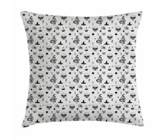 Gothic Objects Halloween Art Pillow Cover