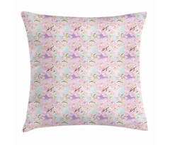 Dreamy Cherry Sakura Flowers Pillow Cover