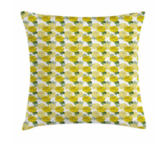 Graphical Spring Flowers Pillow Cover