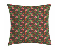 Exotic Flourishes Flies Pillow Cover