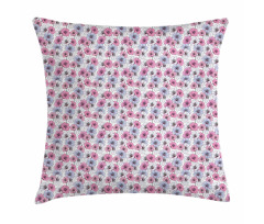 Endemic Flowers Branches Pillow Cover