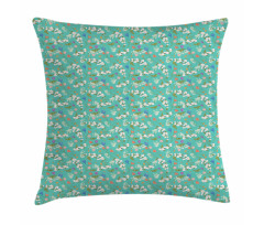 Budding Spring Time Flowers Pillow Cover