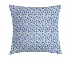 Flying Insects Moths Art Pillow Cover