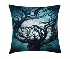 Night Big Mystic Tree Pillow Cover