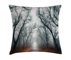 Autumn Sky and Leaves Pillow Cover