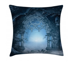 Foggy Palace Pillow Cover