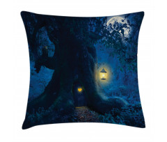 Tree in Woods Pillow Cover
