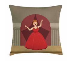 Singing Woman Formal Clothes Pillow Cover