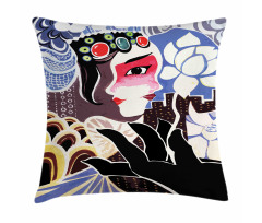 Chinese Fine Art Painting Pillow Cover