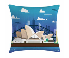 Sidney Opera House Bridge Pillow Cover