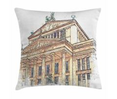 Germany Iconic Building Paint Pillow Cover