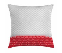 Theater Chairs Row Graphic Pillow Cover