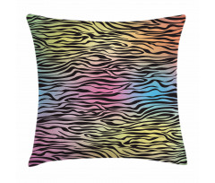 Colorful Wildlife Zebra Pillow Cover