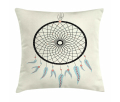 Grunge Style Dreamcatcher Pillow Cover