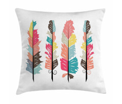 Tribal Primitive Boho Plume Pillow Cover