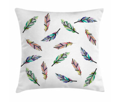 Repetitive Colorful Fluff Pillow Cover