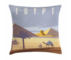 Cleopatra Pyramids Pillow Cover