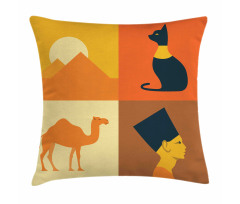 Camel Pyramids Pillow Cover