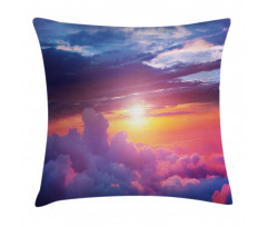 Sunset Sky and Clouds Pillow Cover