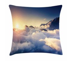 Climbing Above Clouds Pillow Cover