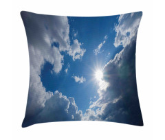 Vibrant Sun Clear Sky Pillow Cover