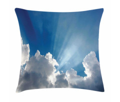 Sky Clouds Sun Rays Pillow Cover