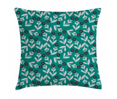 Abstract Surreal Flowers Pillow Cover