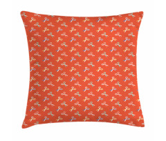 Colorful Scissors Graphic Pillow Cover