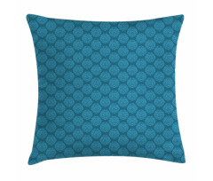 Round Swirls Floral Blossoms Pillow Cover