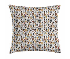 Moka Pot French Press Donut Pillow Cover