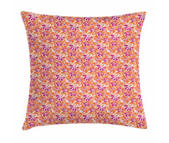 Hand Drawn Flowers Pillow Cover