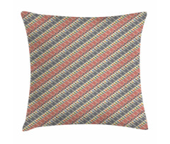 Folkloric Ornate Diagonal Pillow Cover