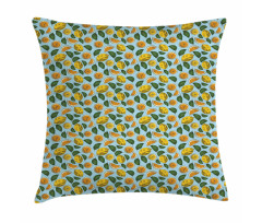 Sour Fruit and Leaves Pattern Pillow Cover