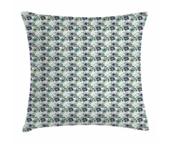 Vintage Flowers Polka Dots Pillow Cover