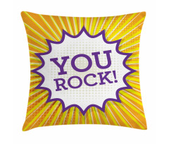 Inspirational Text Bubble Pillow Cover